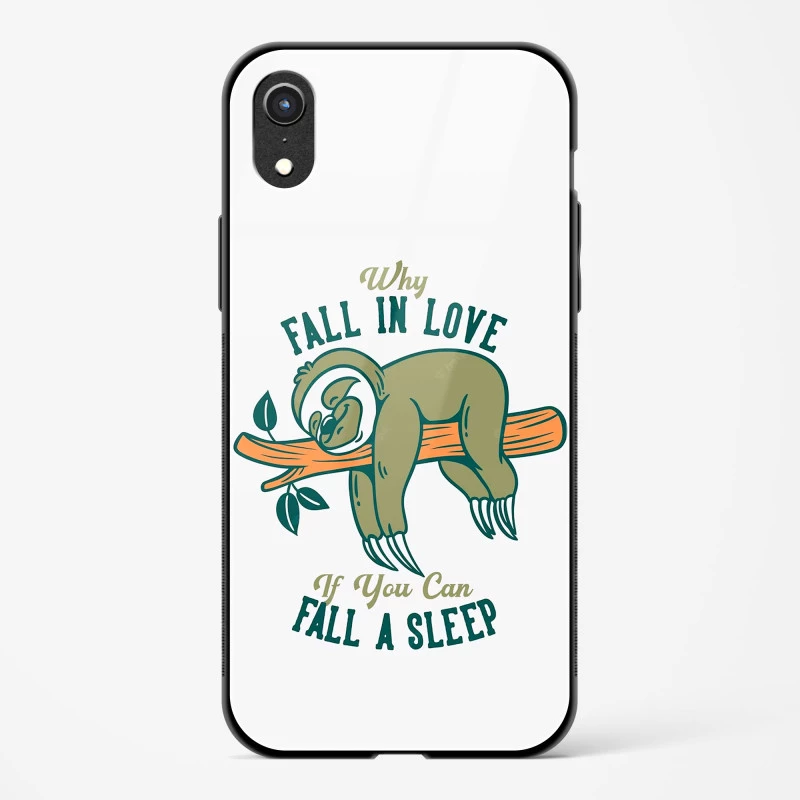 Sleep Lover Glass Case Phone Cover For iPhone XR