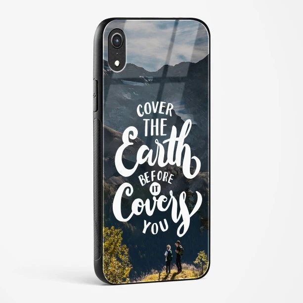 Travel Quote Glass Case Phone Cover For iPhone XR