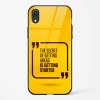 Get Started Glass Case Phone Cover For iPhone XR