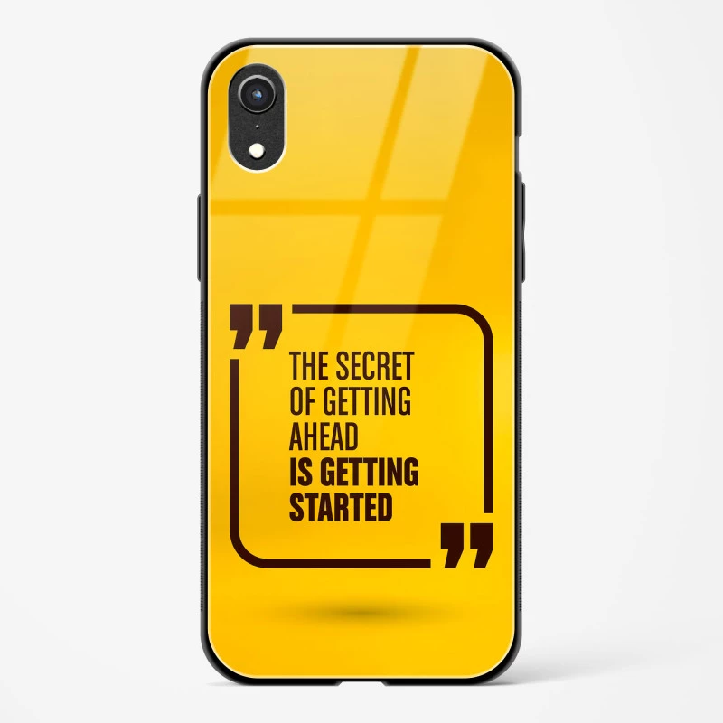 Get Started Glass Case Phone Cover For iPhone XR