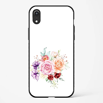 Flower Design Abstract 1 Glass Case Phone Cover For iPhone XR