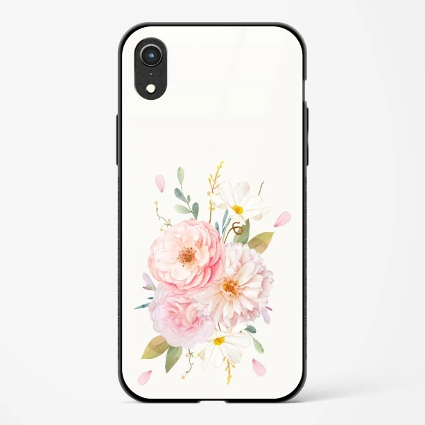 Flower Design Abstract 2 Glass Case Phone Cover For iPhone XR