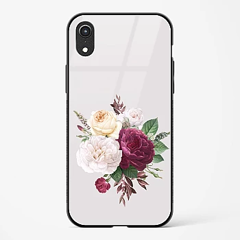 Flower Design Abstract 3 Glass Case Phone Cover For iPhone XR