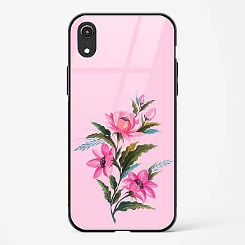 Flower Design Abstract 4 Glass Case Phone Cover For iPhone XR