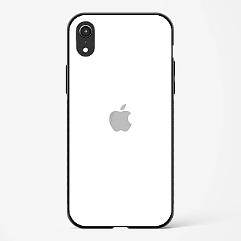 Pure White Glossy Glass Case for iPhone XR
