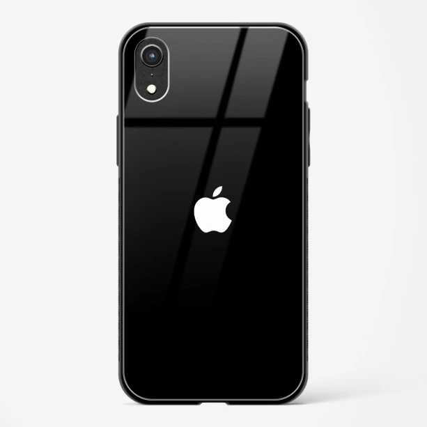 Rich Black Glossy Glass Case for iPhone XR