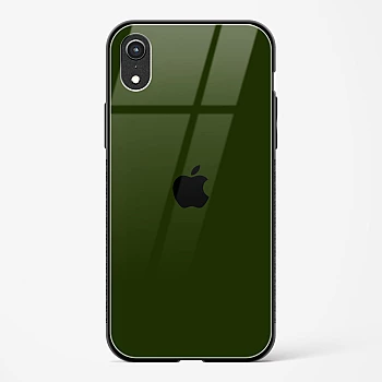 Dark Green Glass Case for iPhone XR
