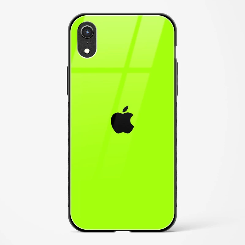 Neon Green Glass Case for iPhone XR