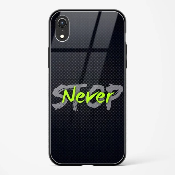 Stop Never Glass Case for iPhone XR
