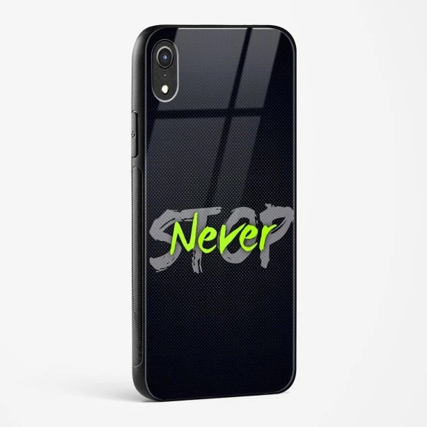 Stop Never Glass Case for iPhone XR