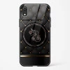 Black Golden Unicorn Glass Case for iPhone XR