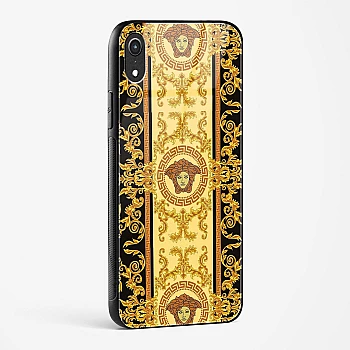Versace Design Glass Case for iPhone XR