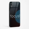 Focus Quote Glass Case for iPhone XR