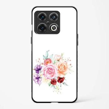 Glass Case For OnePlus 10 Pro 5G - Flower Design Abstract 1