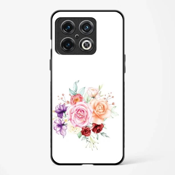 Glass Case For OnePlus 10 Pro 5G - Flower Design Abstract 1