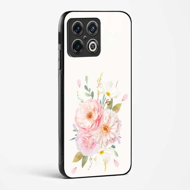 Glass Case For OnePlus 10 Pro 5G - Flower Design Abstract 2