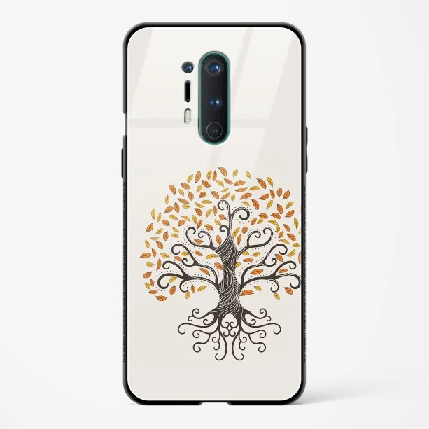 Glass Case For OnePlus 8 Pro - Oak Tree Deep Roots