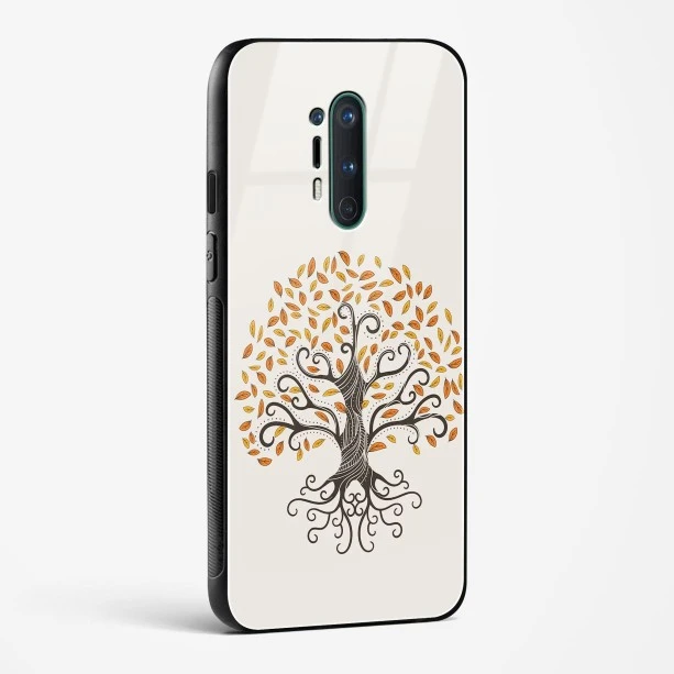 Glass Case For OnePlus 8 Pro - Oak Tree Deep Roots