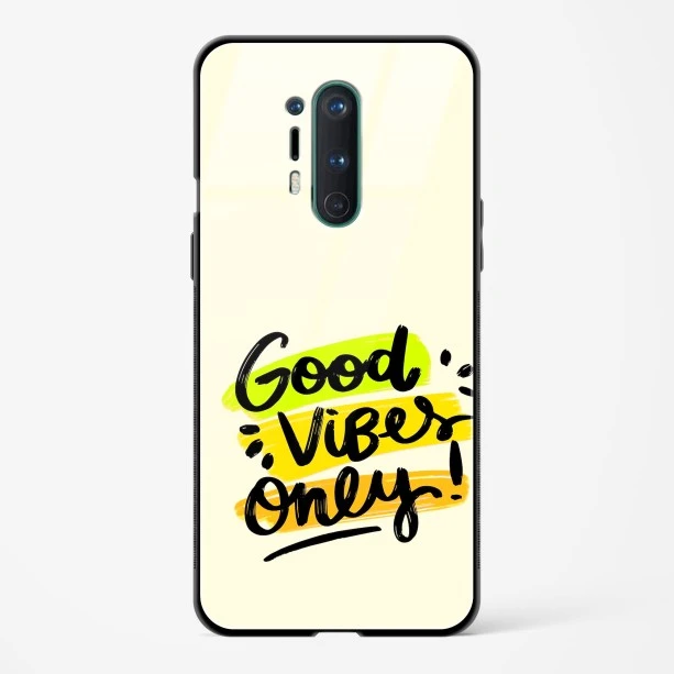 Glass Case For OnePlus 8 Pro - Good Vibes Only