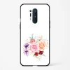 Glass Case For OnePlus 8 Pro - Flower Design Abstract 1