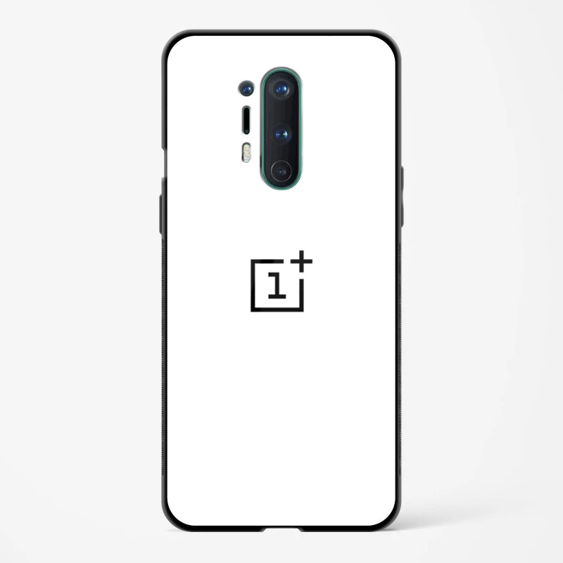 Pure White Glossy Glass Case for OnePlus 8 Pro
