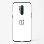 Pure White Glossy Glass Case for OnePlus 8 Pro