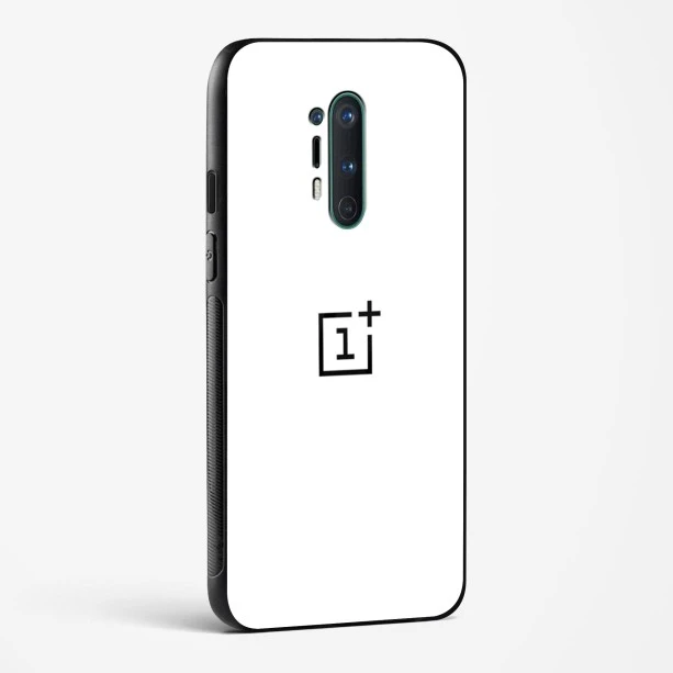 Pure White Glossy Glass Case for OnePlus 8 Pro