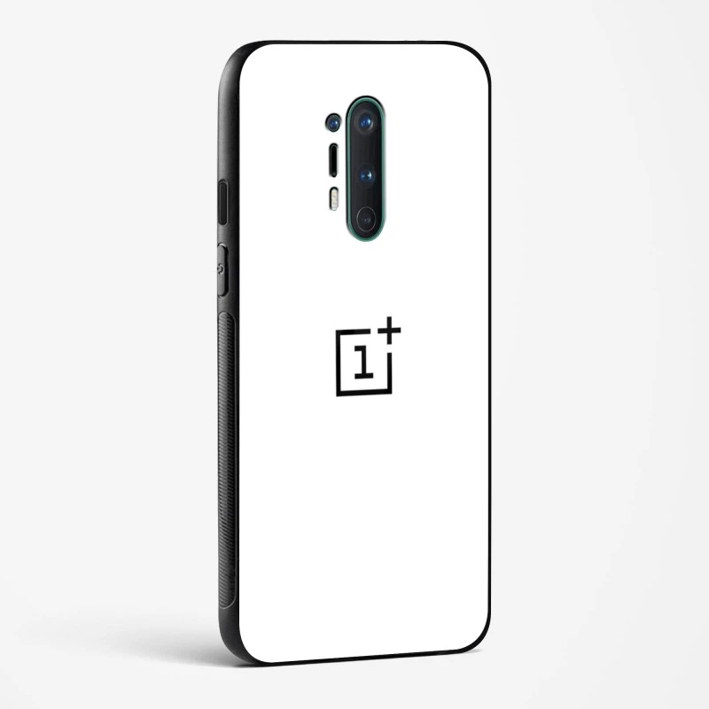 Pure White Glossy Glass Case for OnePlus 8 Pro