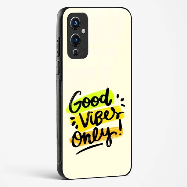 Glass Case For OnePlus 9 - Good Vibes Only