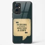 Glass Case For OnePlus 9 - Original Is Worth