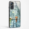 Glass Case For OnePlus 9 Pro - Romantic Couple Walking In Rain