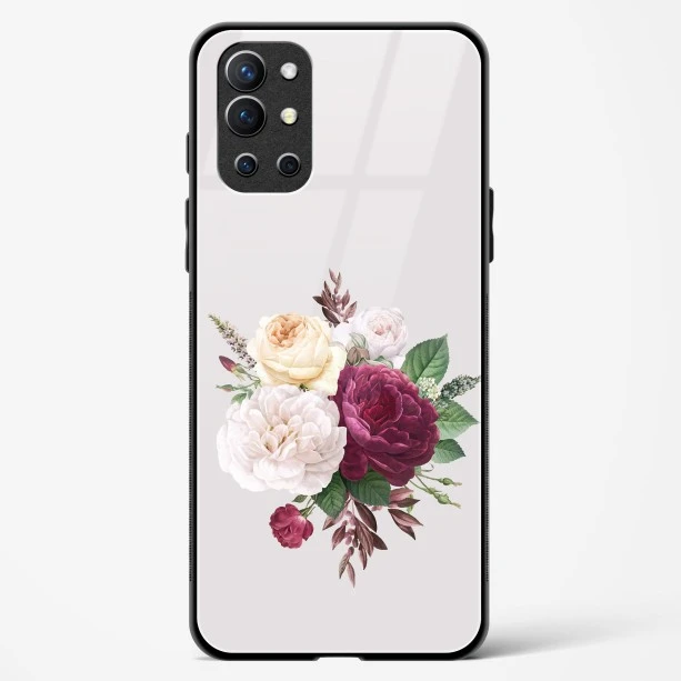 Flower Design Abstract 3 Glass Case For OnePlus 9R