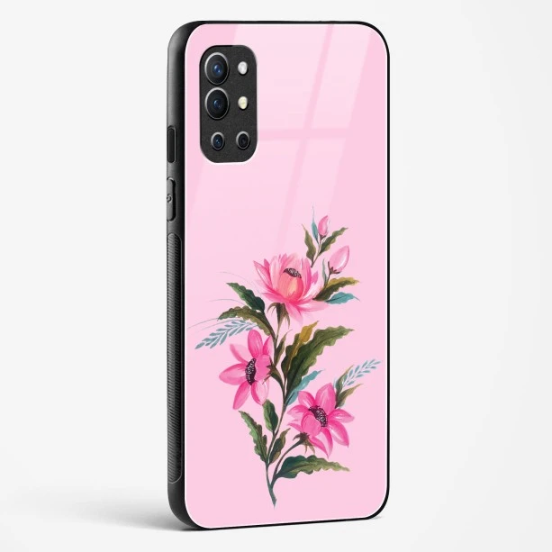 Flower Design Abstract 4 Glass Case For OnePlus 9R
