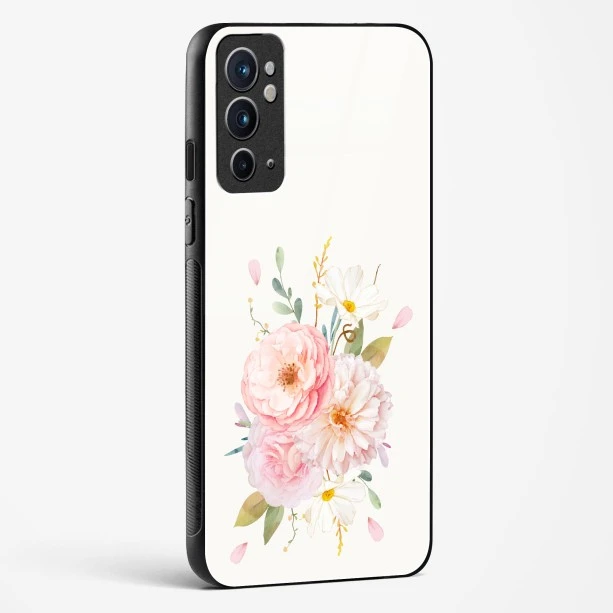 Flower Design Abstract 2 Glass Case For OnePlus 9RT