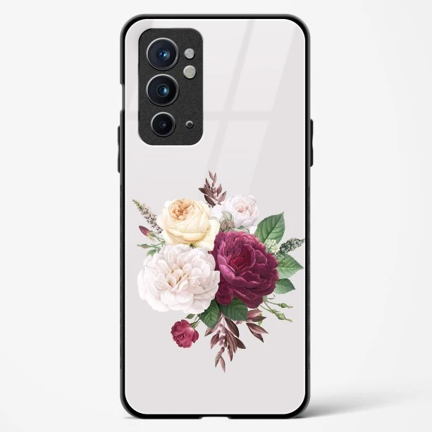 Flower Design Abstract 3 Glass Case For OnePlus 9RT