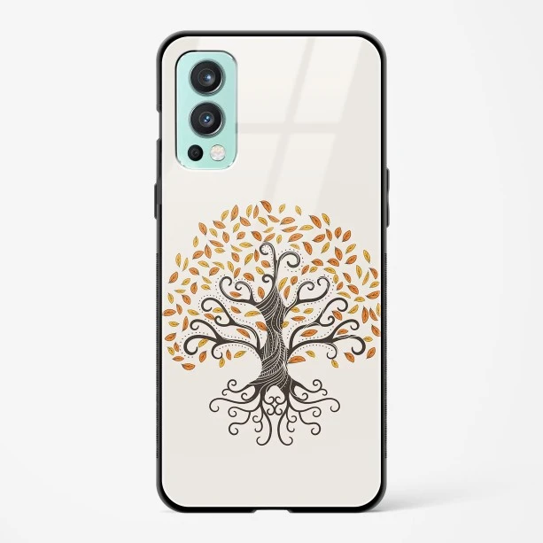 Glass Case For OnePlus Nord 2 - Oak Tree Deep Roots