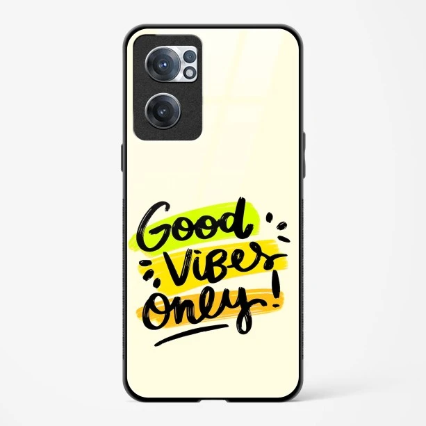 Glass Case For OnePlus Nord CE 2 5G - Good Vibes Only