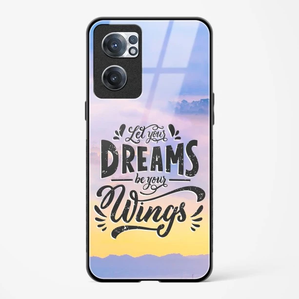 Glass Case For OnePlus Nord CE 2 5G - Dreams Are Your Wings