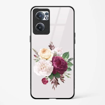 Glass Case For OnePlus Nord CE 2 5G - Flower Design Abstract 3