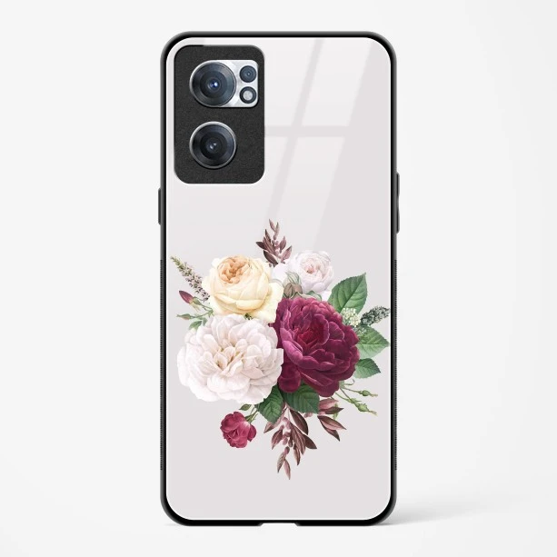 Glass Case For OnePlus Nord CE 2 5G - Flower Design Abstract 3
