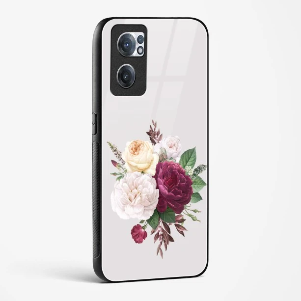 Glass Case For OnePlus Nord CE 2 5G - Flower Design Abstract 3