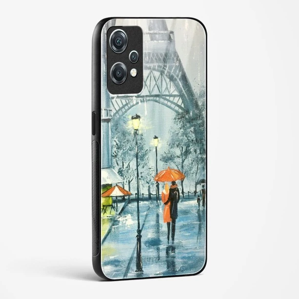 Glass Case For OnePlus Nord CE 2 Lite 5G - Romantic Couple Walking In Rain
