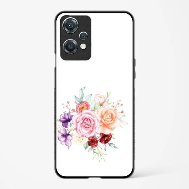 Glass Case For OnePlus Nord CE 2 Lite 5G - Flower Design Abstract 1