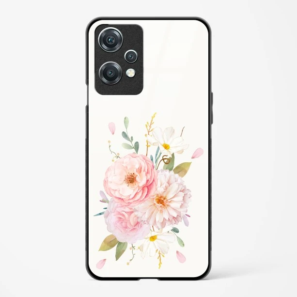 Glass Case For OnePlus Nord CE 2 Lite 5G - Flower Design Abstract 2