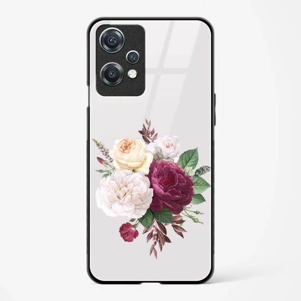 Glass Case For OnePlus Nord CE 2 Lite 5G - Flower Design Abstract 3