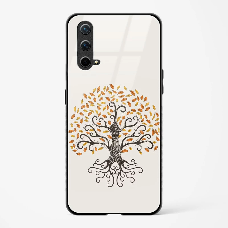 Glass Case For OnePlus Nord CE 5G - Oak Tree Deep Roots
