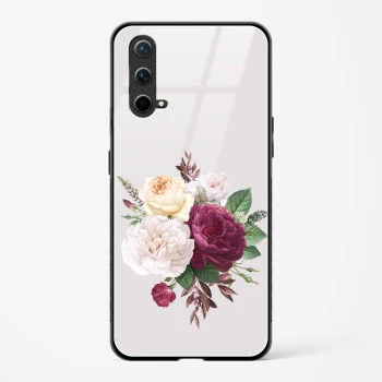 Glass Case For OnePlus Nord CE 5G - Flower Design Abstract 3