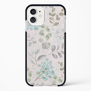 iPhone 11 Shockproof Case with Abstract Flower Design