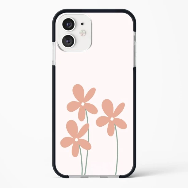 iPhone 12 Flower Petals Impact Case - Protective Phone Cover