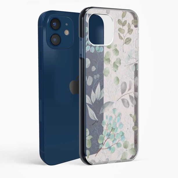 iPhone 12 Shockproof Case with Abstract Flower Design